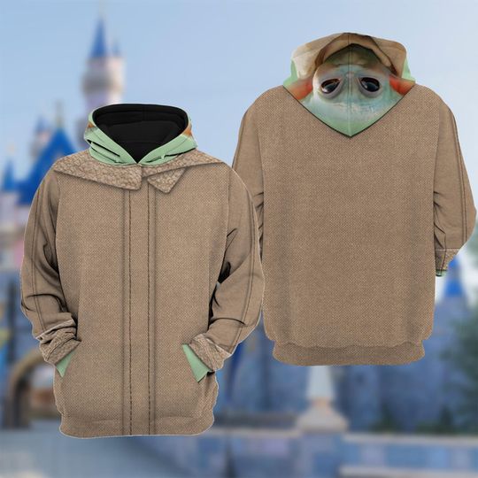 Discover Disney Baby Yoda Halloween Costume Hoodie, Star Wars Baby Yoda Costume T-shirt, Disneyland Trip Cosplay Costume, Disney Family Group Set