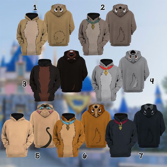 Tramp Lady Jock Si Am Costume Hoodie Sweatpants, Lady And The Tramp Cosplay Costume Hoodie