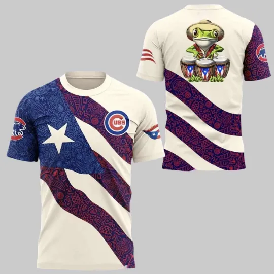 Discover Chica*go Cub Puerto Rican Heritage 2025 3D Shirt
