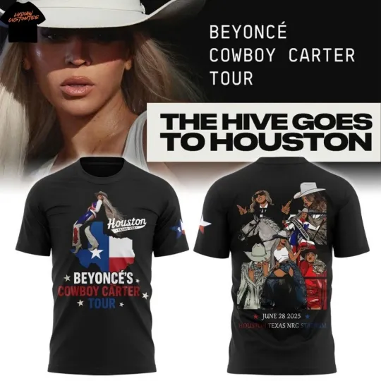 Beyonce Cowboy Carter Tour NRG Stadium Houston 3D Shirt