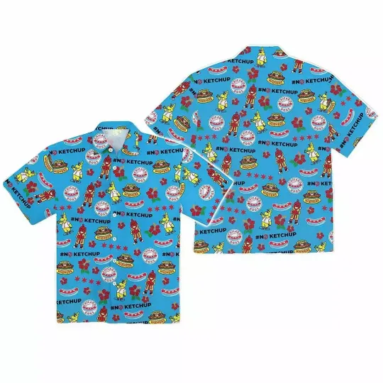 Discover Dogs No Ketchup Hawaiian Shirt, Summer Unisex Hawaiian Shirt