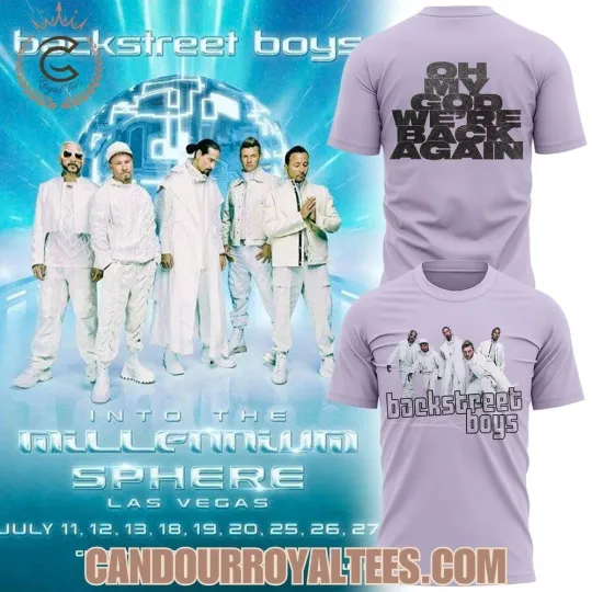 Discover Backstreet Boys Tour Las Vegas Residency We’re Back Again 3D Shirt