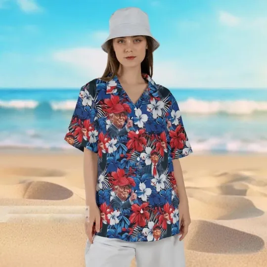 Trump Make Hawaiian Shirt summer S-5XL
