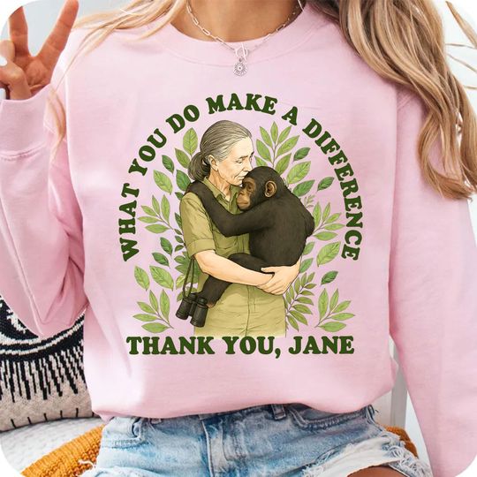 Discover Comfort Colors, Jane Goodall Shirt, Jane Goodall Tshirt, Remember Jane Goddall, Thank You Jane, Jane Goodall Lover, Rip Jane Goodall