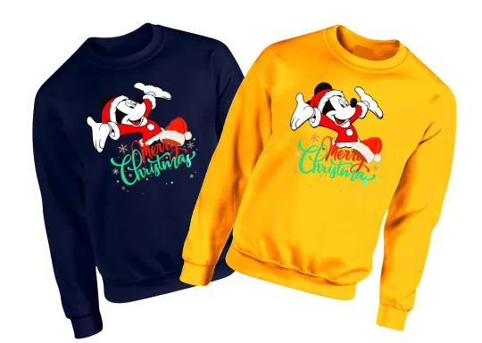 Discover Merry Christmas Mickey Jumper, Christmas Disney Mickey Mouse Sweatshirt
