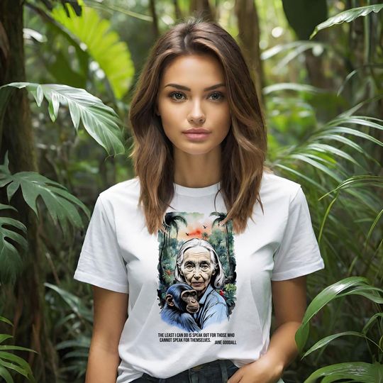 Discover Nature Lover's T-Shirt with Jane Goodall Quote, Eco-Friendly Tee, Animal Rights Shirt, Gift for Wildlife Advocates, Conservation [...]