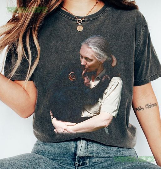 Discover In Memory of Jane Goodall Comfort Colors Shirt, Jane Goodall Tshirt, Remember Jane Goodall Kids Tee, Thank You Jane, Rip Jane Goodall Lover