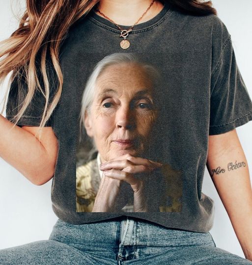 Discover Rip Jane Goodall Lover Shirt, Jane Goodall Quote Tshirt, Jane Goodall Tribute Comfort Colors Shirt, Jane Goodall Tee, Remember Jane Goddall