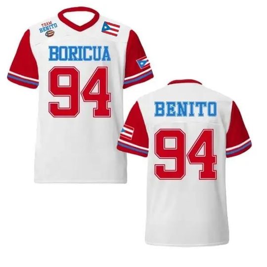 Discover Benito Bowl HalfTime Football Puerto Rico Boricua Debi Tirar Mas Fotos Inspired, 94 Football Jersey