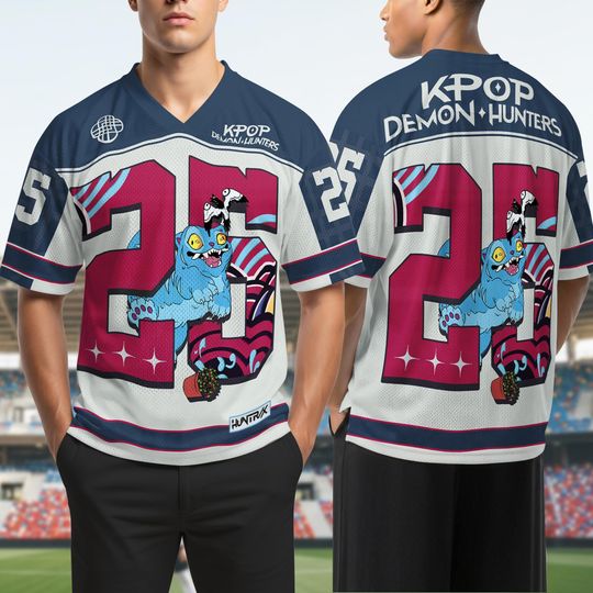 Kpop Movie Jersey Custom Number, Derpy The Tiger Sussie Jersey, Saja Boys Huntrix Girls Lovers, The Tiger The Bird Mesh Jersey