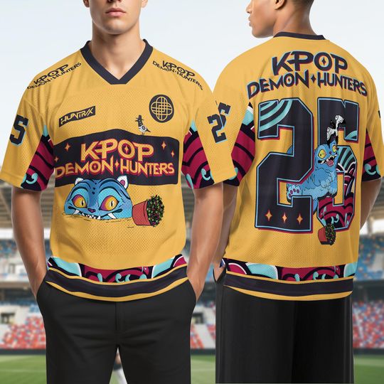 Discover Kpop Movie Mesh Jersey, Custom Number, Derpy The Tiger Sussie Jersey, Saja Boys Huntrix Girls Lovers, The Tiger The Bird Mesh Jersey