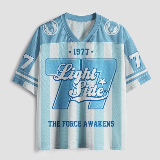 The Force Awakens Geek Mesh Jersey, Custom Number Merch Jersey, Force Awakens Inspired Mesh Jersey, Starwars 1977 Fan Lovers Mesh Jersey