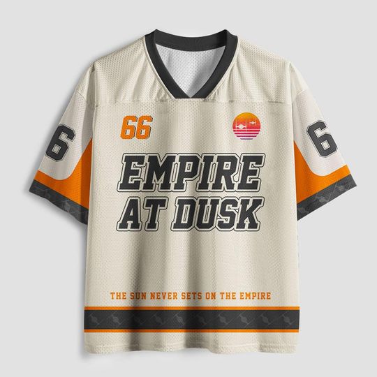 Discover Empire At Dusk Mesh Jersey, The Sun Never Sets On The Empire Jersey, Custom Number Mesh Jersey, Starwars Movie Gifts Lovers