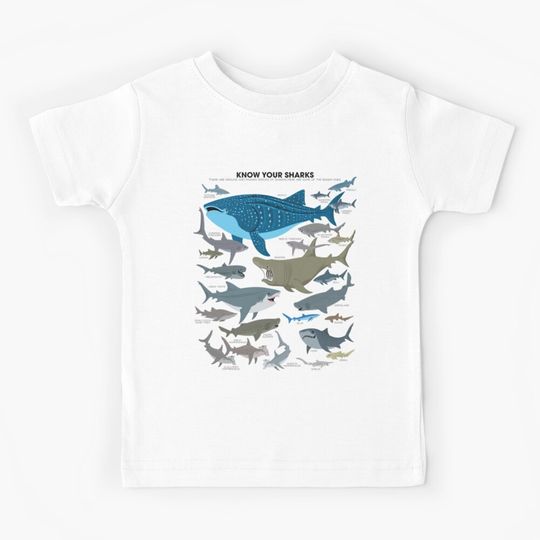 Discover Know Your Sharks Kids T-Shirt