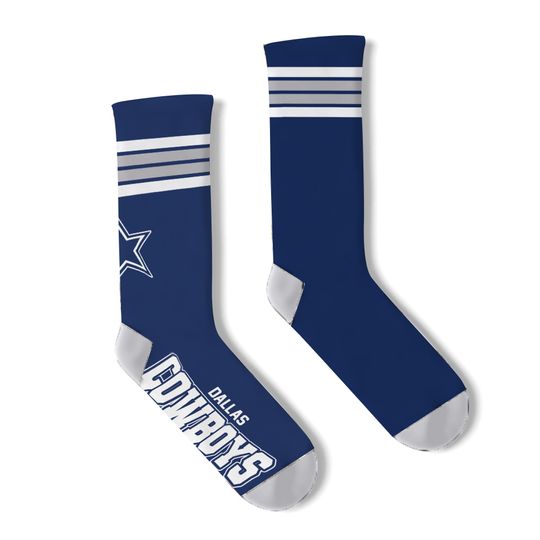 football Dallas Cowboys Youth Rise Up Crew Socks, New