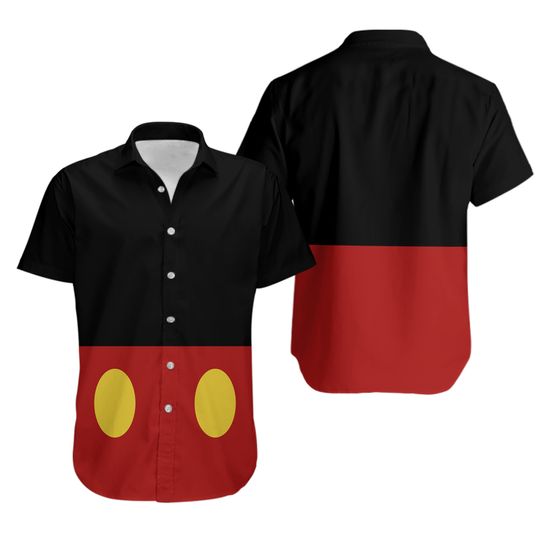 Halloween Mickey Mouse Costume Button Shirt, Disney Mouse Cosplay Shirt, Halloween Party Shirt, Spooky Season
