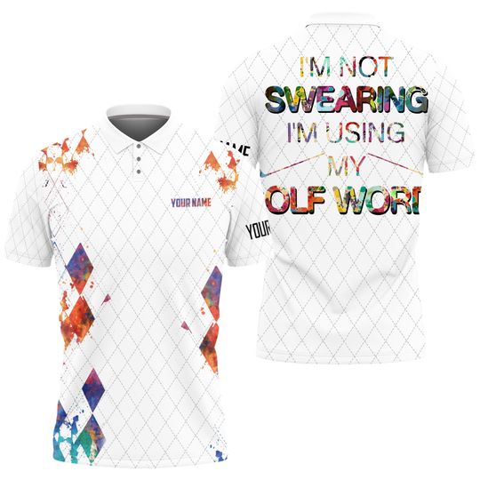 I'm Not Swearing I'm Using My Golf Word Golf Team Women Polo Shirt