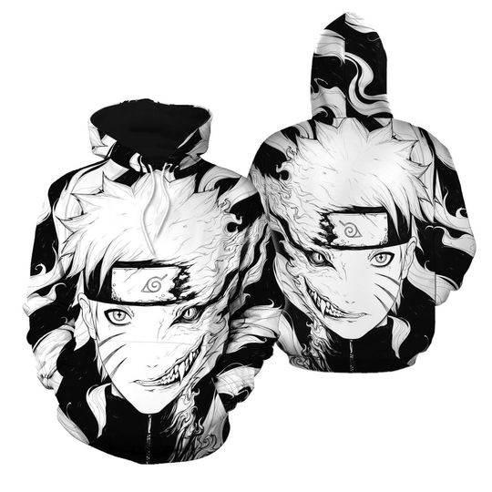 Mens Boys Teen Anime Narutoo Hoodie Jumper 3D Print Hooded Sweatshirt Sweater.AU