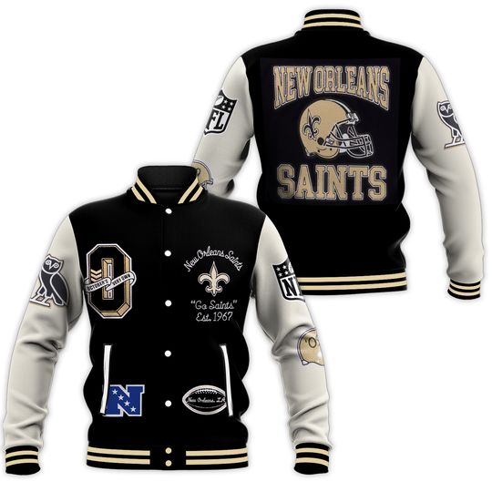 Retro New Orleans Saints Bomber Jacket