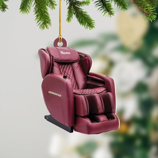 Discover Personalized Massage Chair Ornament, Massage Chair Christmas Ornament, Recliner Chair Ornament, Massage Theraphy Ornament Gift ID-1121-ACKV