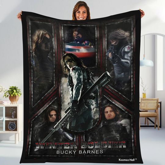 Discover Captain America Civil War Blanket | BUCKYY Bn Barnes 1917 Blanket