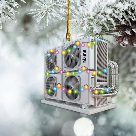 Discover Personalized Air Conditioner System Ornament, Air Conditioner Christmas Ornament, Air Conditioner Hanging Ornament Xmas Decor TD-1107-4A2U