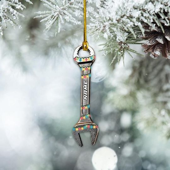 Discover Personalized Wrench Christmas Ornament, Plumber Christmas Ornament Decor, Handyman Ornament Gift, Fixer Holiday Ornament Gift TD-1030-DZJJ