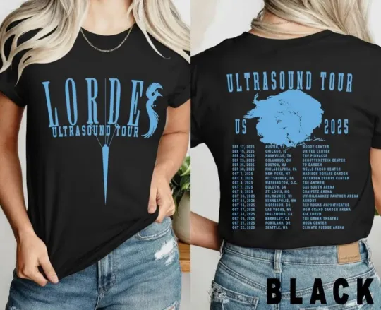 Discover Lorde Ultrasound Tour 2025 T-Shirt Unisex Alternative Pop Music Tee