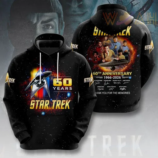 Discover Star Treks 60Th Anniversary 3D Hoodie For Holiday Gift