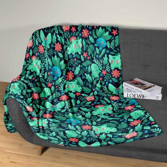 Discover Bulbasaur Fleece Blanket Home Decor Oddish Blanket Throw Blanket Cute Baby Blanket Bulbasaur Blanket Gifts