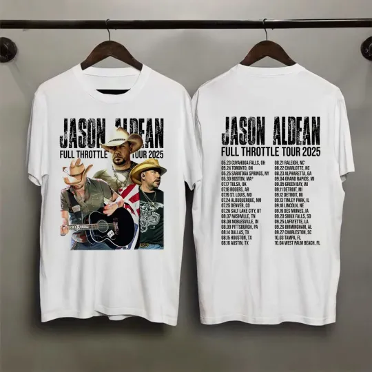 Discover Jason Aldean Full Throttle Tour 2025 T-Shirt