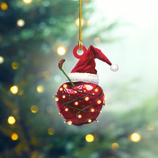 Discover Cherry Christmas Tree Ornament, Cherry Car Ornament Decor, Cherry Flat Hanging Ornament, Cherry Lovers Xmas Ornament Gift TD-0926-7ZGC