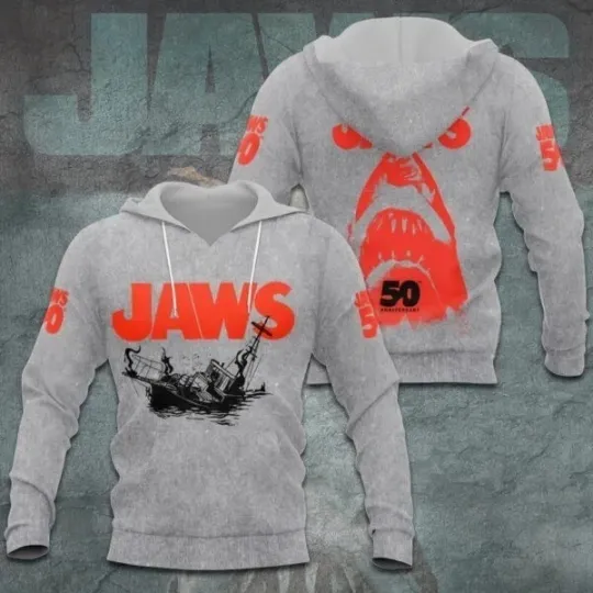 Trend Jaws Movie All Gift For fan Hoodie 3D Shirt