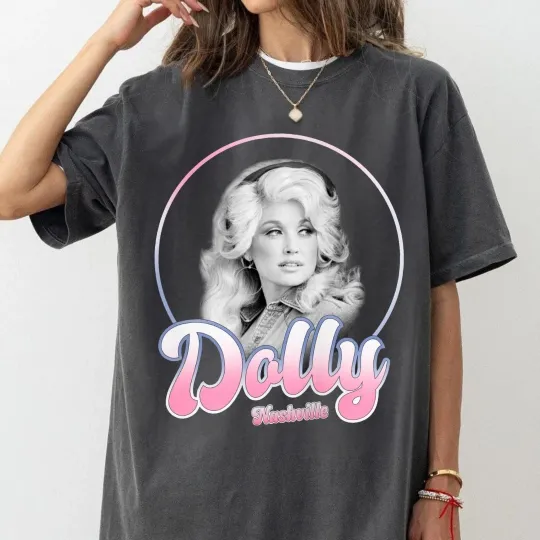 Country Music Dolly Parton T-Shirt Women’s Tee Western Style Shirt