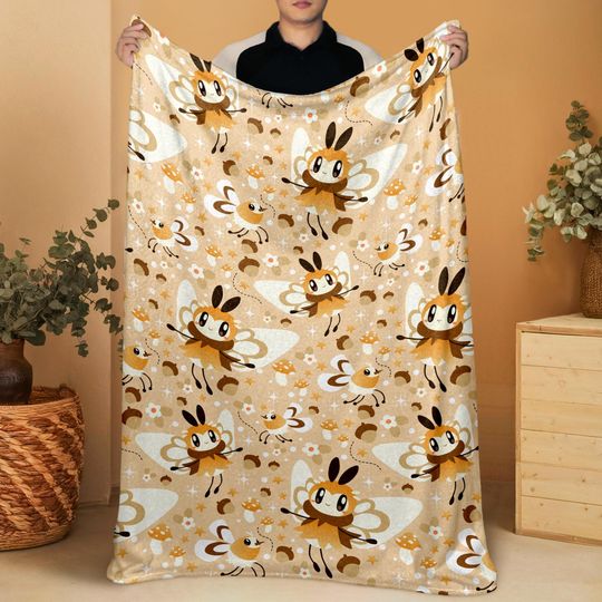 Discover Ribombee Fleece Blanket, Soft Cozy Throw Blanket, Cotton Baby Blanket, Home Decor Cute Family Blanket, Birthday Christmas Gift