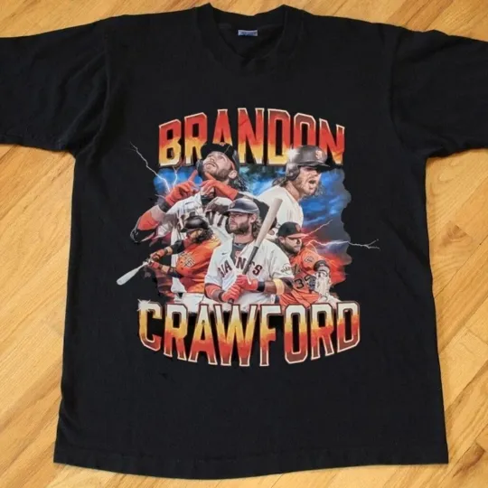 Discover Brandon Crawford Celebration Reprint T-Shirt