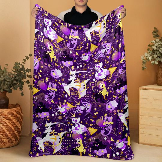 Discover Arceus Fleece Blanket Home Decor Litten Blanket Throw Blanket Cute Baby Blanket Arceus Blanket Gifts