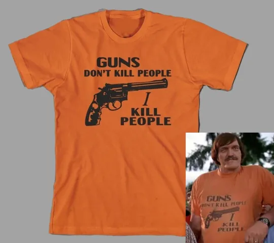 Guns Don't Kill People I Kill People T-Shirt, Happy Gilmore Adam Sandler Shirt