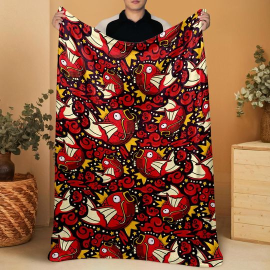 Discover Magikarp Fleece Blanket Home Decor Throw Blanket Cute Baby Blanket Magikarp Blanket Gifts