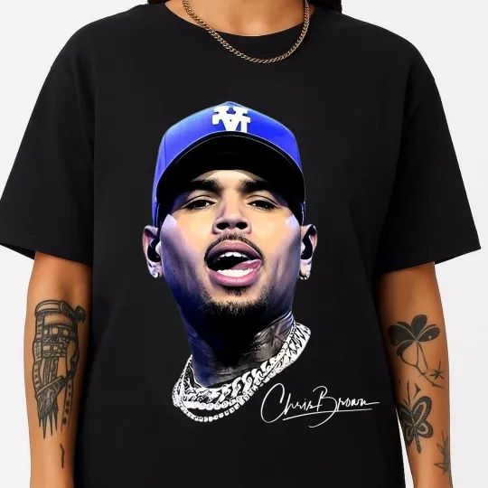 Chris Brown Hip Hop R&B Unisex Graphic T-Shirt for Music Fans