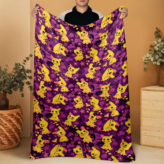 Discover Mimikyu Fleece Blanket Home Decor Throw Blanket Cute Baby Blanket Mimikyu Blanket Gifts