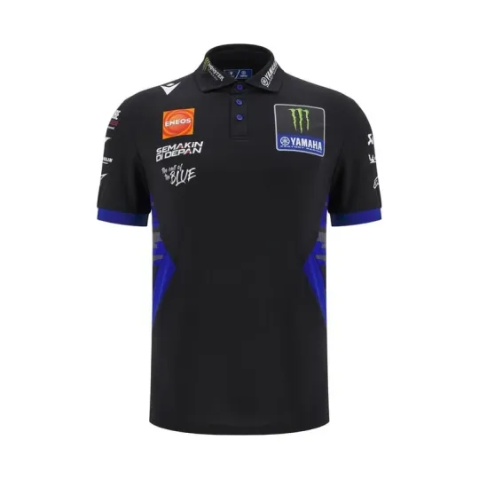 Discover Yamaha MotoGP Factory Racing – POLO TEAM POLY SHIRT - MACRON - Season 2025