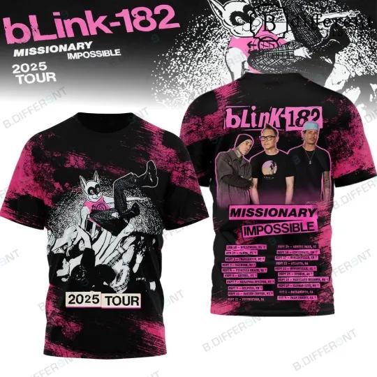 B182 Missionary Impossible 2025 Tour 3D Shirt
