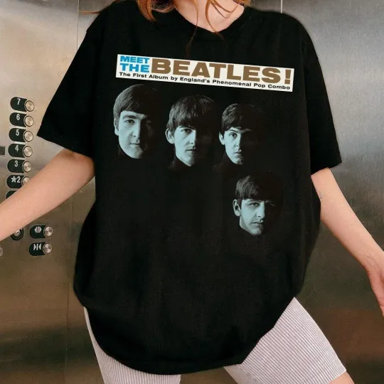 Discover Meet The Beatles 70s T-Shirt Vintage Retro Beatles Tee