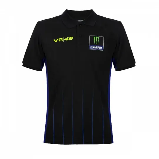 Discover Polo Yamaha VR46 blackofficial Valentino Rossi 46 collection Located in USA