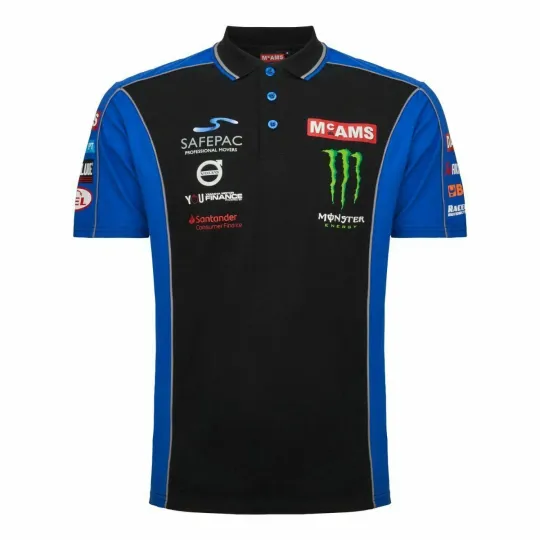 Discover McAMS Monster Energy Yamaha Racing BSB Official Team Polo Shirt - 20McAMS-AP1 R1