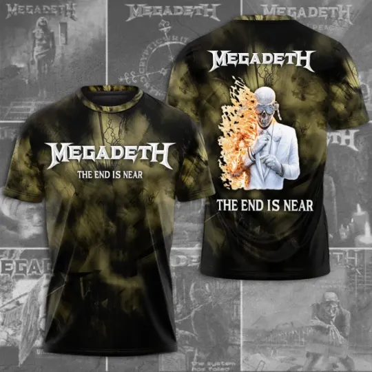 Megadeth The End Is Near 2025 3D Tee Shirt