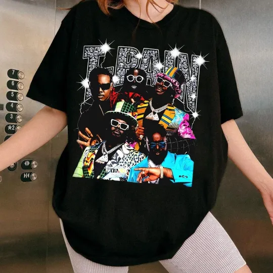 T-Pain Tour Shirt T-Pain Graphic Tee Rap Streetwear