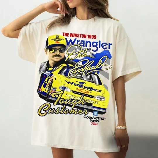 Discover Vintage 90s Dale Earnhardt Wrangler Tough Shirt Dale Earnhardt Shirt Racing Tee