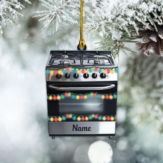Discover Personalized Gas Stove Ornament, Gas Stove Christmas Ornament, Cooking Ornament, Kitchen Ornament Decor, Chef Ornament Gift TD-1024-HQJO